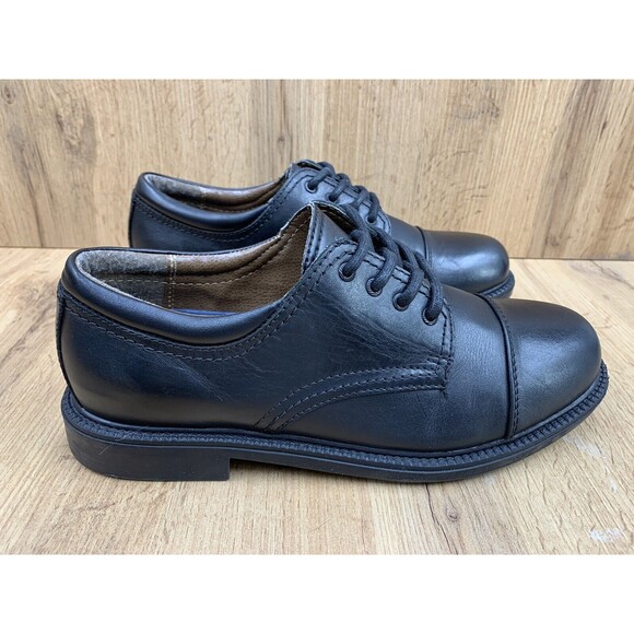 Dockers Dress Shoes Mens 7.5 M Gordon Oxford Black Leather Cap Toe 90-2214 - Picture 2 of 16